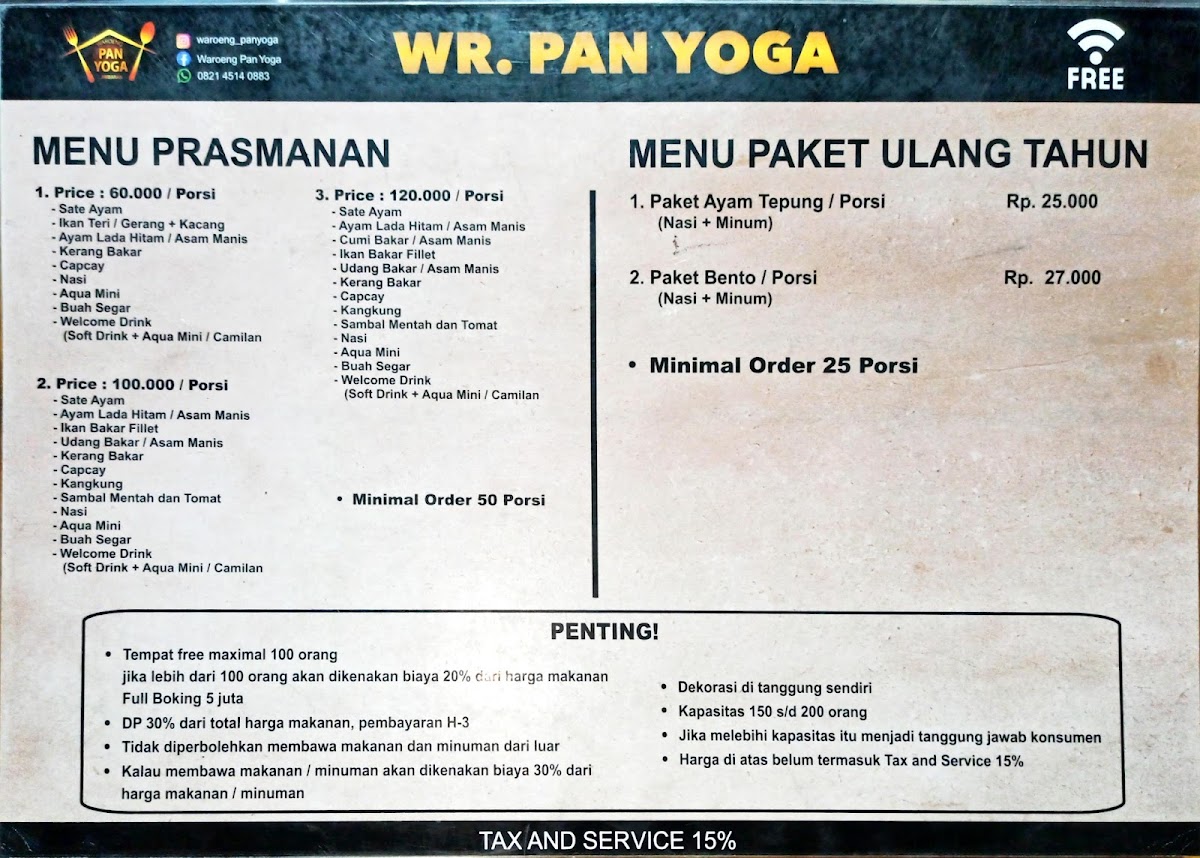 Menu Waroeng Pan Yoga-1