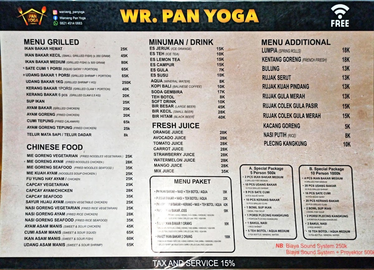 Menu Waroeng Pan Yoga-2